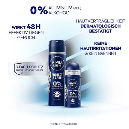 Nivea Men Protect & Care Deodorant Roll-On, 50ml