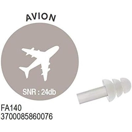 Plic Audio Airplane Earplugs, set bouchonuri urechi pentru avion, gri