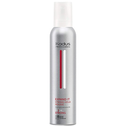 Mousse, Kadus Professional, Expand It Strong Hold Mousse, capacitate 168g, design argintiu