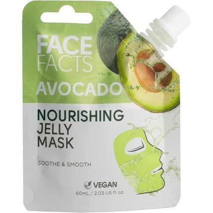 Mască facială, Face Facts, Avocado, 60 ml