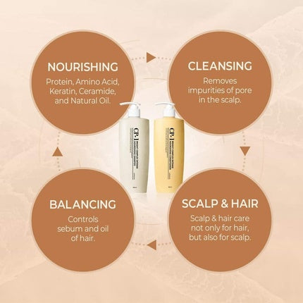Condiționator pentru păr, Esthetic House CP-1 Bright Complex Intense Nourishing, 500 ml