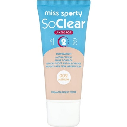 Fond de ten, Miss Sporty, So Clear, 002 Medium