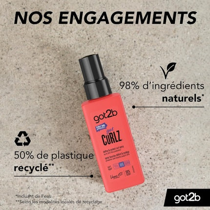 Spray de stilare păr got2B Curls Define, 150ml