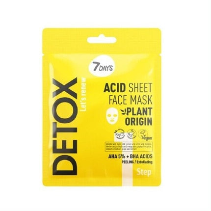 Masca faciala, 7days, Detox, AHA 5% galben