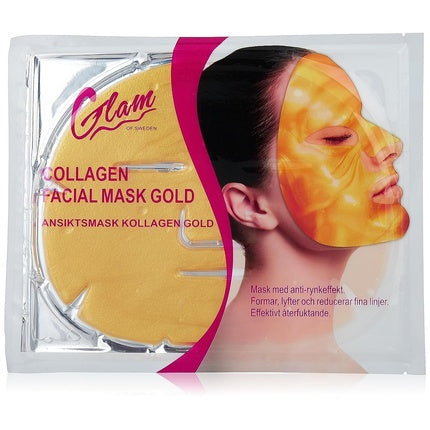Masca faciala colagen Glam of Sweden, aurie