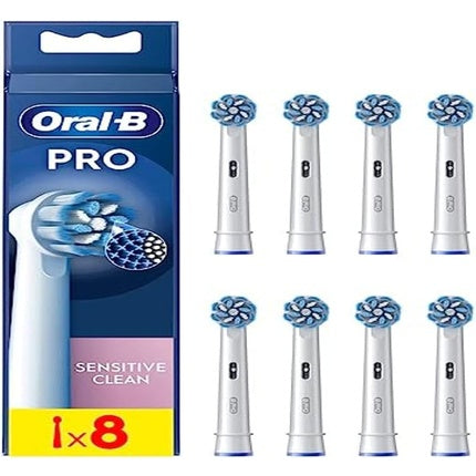 Perii de dinți pentru periuță electrică Oral-B Pro Sensitive Clean, set de 8 bucăți