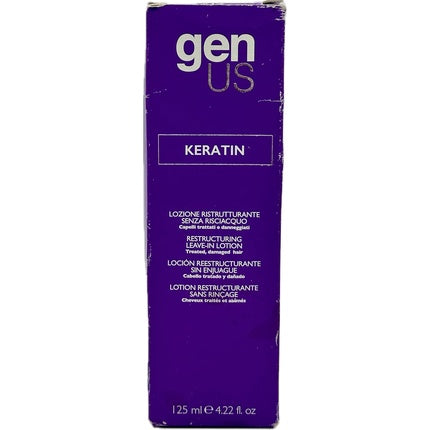 Genus Keratin Leave-In Lotion pentru păr tratat și deteriorat, 125 ml