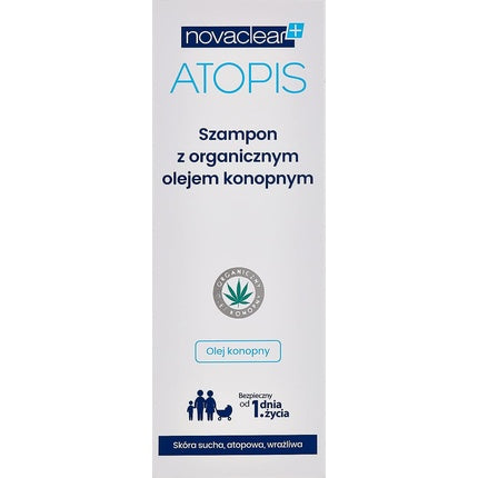 Șampon Novaclear Atopis cu Ulei de Sămânță de Cânepă, 290 ml