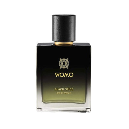 Perfum Womo Black Spice, 100ml, sticlă neagră cu detaliu auriu
