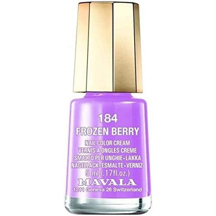 Esmală pentru unghii, Mavala, Frozen Berry (184), cremă, capac auriu