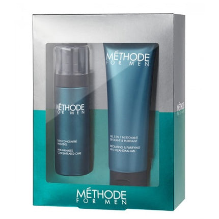 Set Parfum Jeanne Piaubert Méthode for Men, 2 Piese, Culoare Alb-Albastru, Greutate 347 g