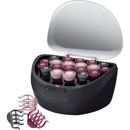 Set bigudiuri Remington H5600, tehnologie ionică, roz/negru