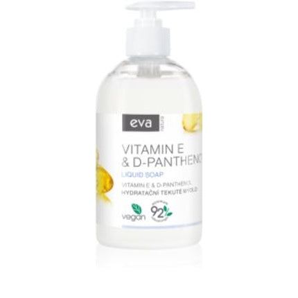 Sabon lichid pentru mâini, Eva Natura, Vitamina E & D-Panthenol, 500 ml