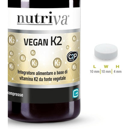 Integrator alimentar Nutriva Vegan K2, 60 comprimate