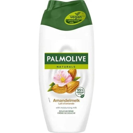 Gel de duș Palmolive Naturals Lact de Migdale, 530 ml, ambalaj cu capac verde