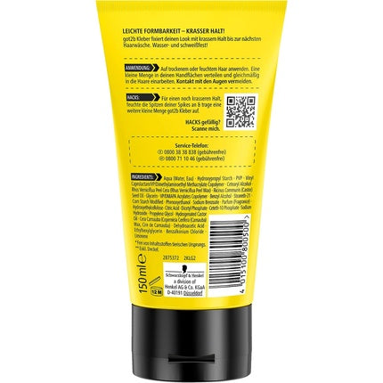 Gel de păr, Got2b, Glued, galben, 150ml