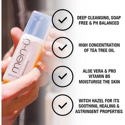 Gel de Curățare Facială Men-Ü, Healthy, Ultra Concentrat, 100ml, portocaliu