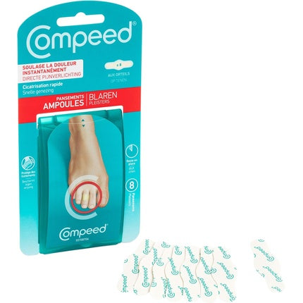 Pansement Compeed, Blisters on Toes, 8 unități, alb