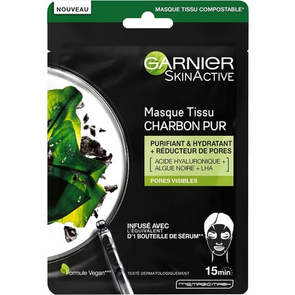 Masca faciala, Garnier, SkinActive cu carbune, 28g