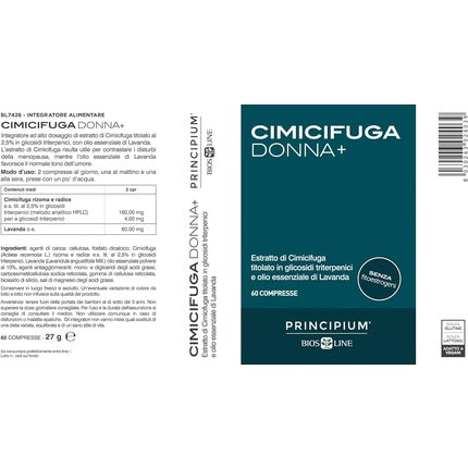 Supliment alimentar, Bios Line, Cimicifuga Donna+, 60 comprimate