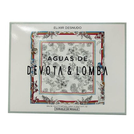 Eau de Toilette Devota & Lomba Elixir Desnudo cu batistă de cadou, 100ml