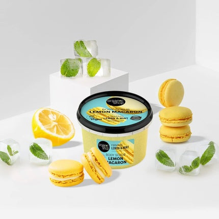 Exfoliant corp Organic Shop Lemon Macaron, 250ml