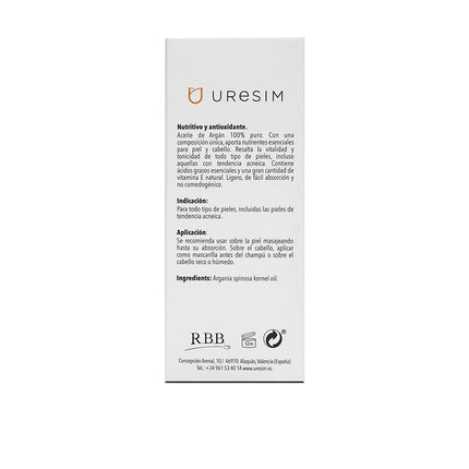 Ulei Argan, Uresim, 100% Puro, 30ml
