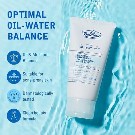 Crema facială Dr. Belmeur Clarifying Balancing Water Cream, 80ml