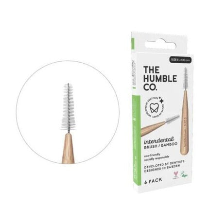 Periuță interdentară din bambus, The Humble Co., model Size 5, culoare maro