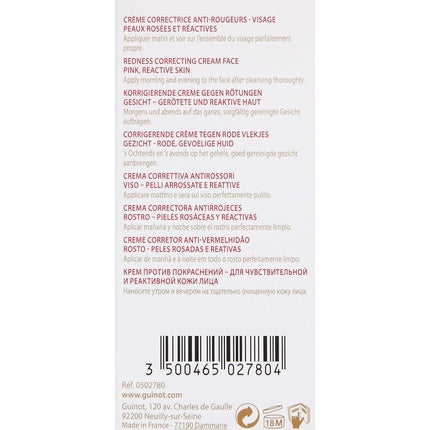 Cremă Față, Guinot, Red Logic, 30ml, alb