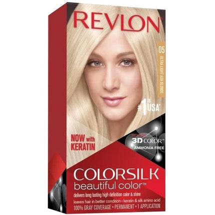 Vopsea de par, Revlon, ColorSilk, Blond Cenușiu Ultra Deschis