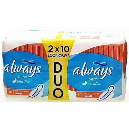 Always Ultra Sensitive Economy 10 Pads, Absorbante Sanitare, Normal Plus