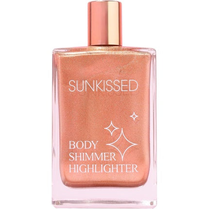 Sunkissed Body Shimmer Highlighter, lichid, culoare roz auriu, 44 ml