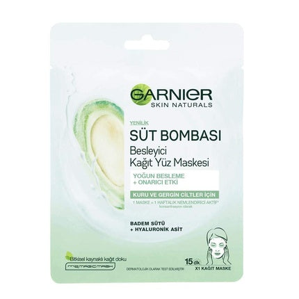 Mască de față, Garnier Nutri Bomb, lapte, 32g