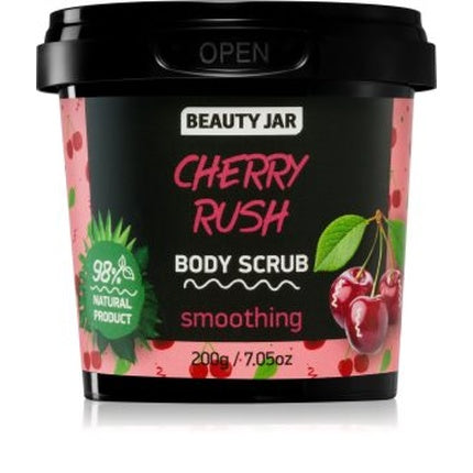 Beauty Jar Cherry Rush Body Scrub, Exfoliant corp cu cireșe, 200 g