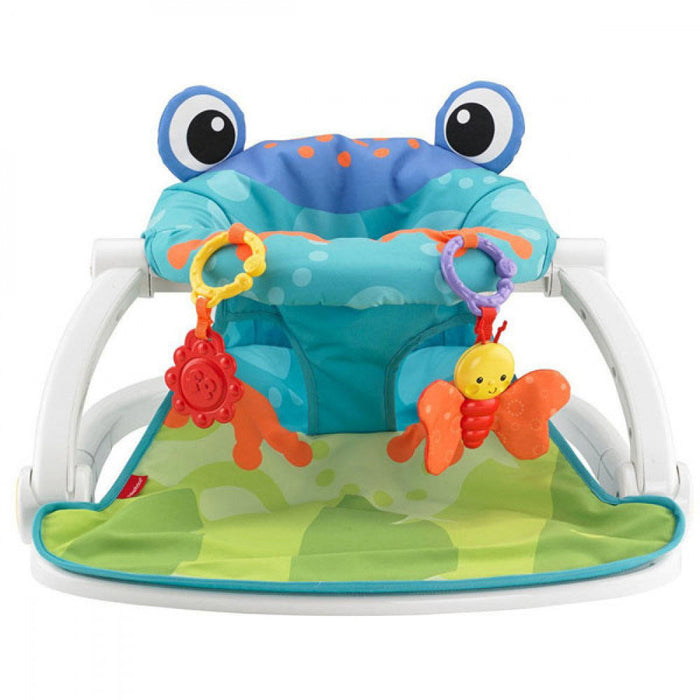 Scaun de podea pentru bebeluși Fisher Price Sit Me Up, cu jucării suspendate