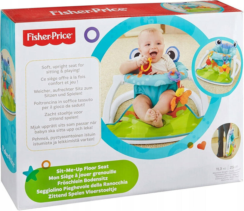 Scaun de podea pentru bebeluși Fisher Price Sit Me Up, cu jucării suspendate