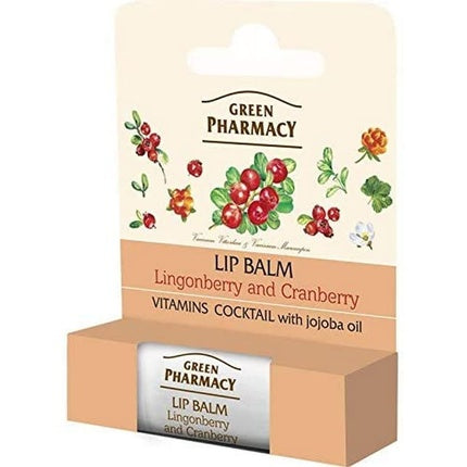 Balsam de buze, Green Pharmacy, Cranberry, SPF 10, Intensiv Nutritiv, 5 ml