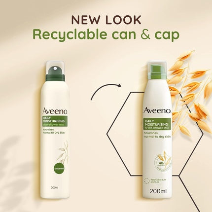Spray hidratant, Aveeno, Daily After Shower Mist, 200ml