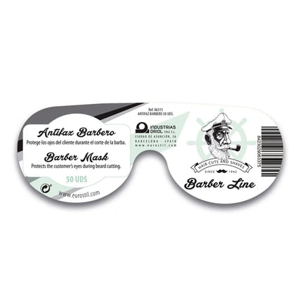 Eurostil Barber Line, Mască pentru ochi, set de 50 buc., negru