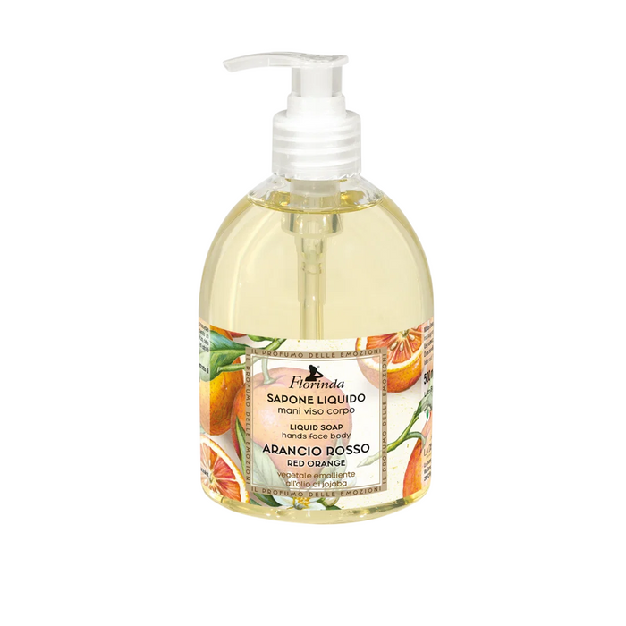 Săpun lichid Florinda Red Orange, cu citrice, pentru mâini, față și corp, 500 ml