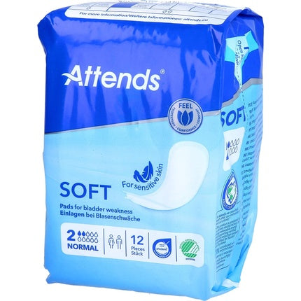 Pachet 20 unități, Attends Soft Normal, absorbție medie, culoare alb-albastru