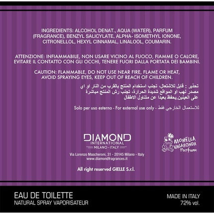 Eau de Toilette Monella Vagabonda Snobdame Amber Alone 100ml