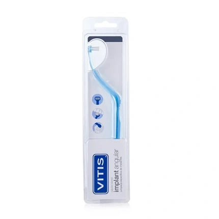 Periuță de dinți Vitis Implant Angular, albastră