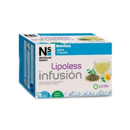 Infuzie Ns Lipoless, Nutritional System, Morlan, 60 g, 20 plicuri