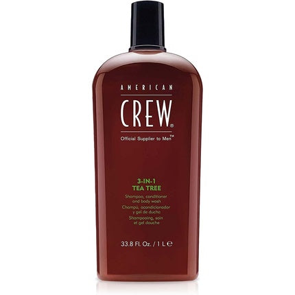 Sampon 3-in-1, American Crew, Tea Tree, 1000ml