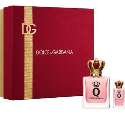 Set Parfum Dolce & Gabbana Q By Dolce & Gabbana, Cutie Roșie cu Auriu