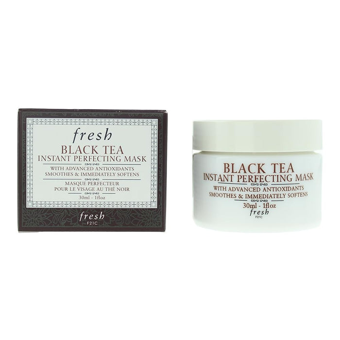 Mască de față Fresh Black Tea Instant Perfecting Mask, cu antioxidanți, netezitoare, 30 ml