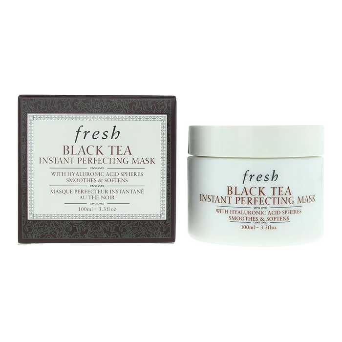 Mască de față cu gel Fresh Black Tea Instant Perfecting Mask, netezitoare, cu antioxidanți, 100 ml