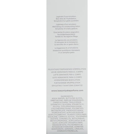 Lotiune de corp hidratanta, Issey Miyake L’Eau D’Issey, 200ml